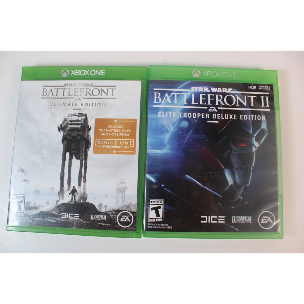 2 Games: Star Wars Battlefront 1 Ultimate + 2 Elite Trooper (Xbox One) complete